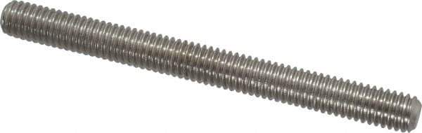 Value Collection - 3/8-16 4" OAL Fully Threaded Stud - Stainless Steel, Plain Finish - Industrial Tool & Supply