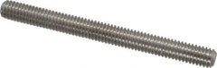 Value Collection - 3/8-16 4" OAL Fully Threaded Stud - Stainless Steel, Plain Finish - Industrial Tool & Supply