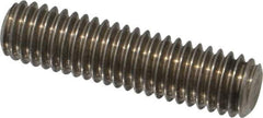 Value Collection - 3/8-16 1-1/2" OAL Fully Threaded Stud - Stainless Steel, Plain Finish - Industrial Tool & Supply