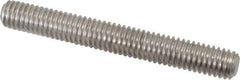Value Collection - 3/8-16 3" OAL Fully Threaded Stud - Stainless Steel, Plain Finish - Industrial Tool & Supply