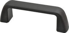 J.W. Winco - 4.33" Center to Center, Black Matte Finish Plastic Pull Handle - 1.57" High - Industrial Tool & Supply