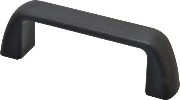 J.W. Winco - 4.61" Center to Center, Black Matte Finish Plastic Pull Handle - 1.57" High - Industrial Tool & Supply