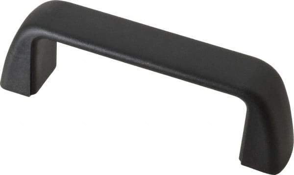 J.W. Winco - 110mm Center to Center, Black Matte Finish Plastic Pull Handle - 32mm Long, 40mm High - Industrial Tool & Supply