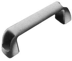 J.W. Winco - 132mm Center to Center, Black Matte Finish Plastic Pull Handle - 37mm Long, 45mm High - Industrial Tool & Supply