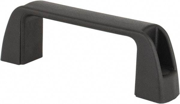 J.W. Winco - 3.68" Center to Center, Black Matte Finish Plastic Pull Handle - 1.18" Long, 1.42" High - Industrial Tool & Supply