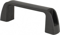J.W. Winco - 3.68" Center to Center, Black Matte Finish Plastic Pull Handle - 1.18" Long, 1.42" High - Industrial Tool & Supply