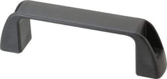 J.W. Winco - 5.2" Center to Center, Black Matte Finish Plastic Pull Handle - 1.46" Long, 1.77" High - Industrial Tool & Supply