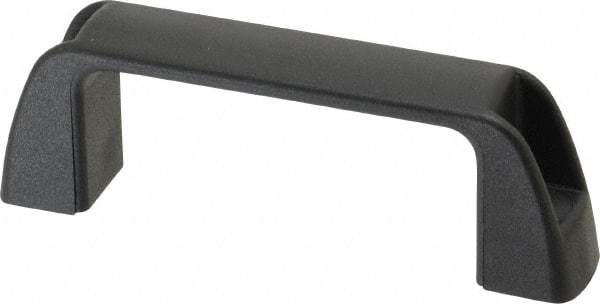 J.W. Winco - 95.5mm Center to Center, Black Matte Finish Plastic Pull Handle - 30mm Long, 36mm High - Industrial Tool & Supply