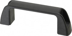 J.W. Winco - 95.5mm Center to Center, Black Matte Finish Plastic Pull Handle - 30mm Long, 36mm High - Industrial Tool & Supply