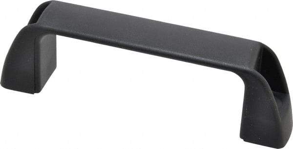 J.W. Winco - 117mm Center to Center, Black Matte Finish Plastic Pull Handle - 34mm Long, 41mm High - Industrial Tool & Supply