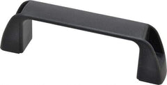 J.W. Winco - 117mm Center to Center, Black Matte Finish Plastic Pull Handle - 34mm Long, 41mm High - Industrial Tool & Supply