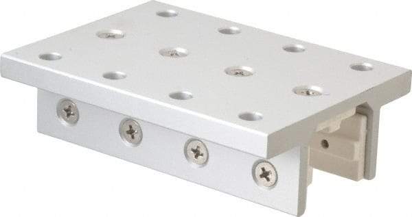 80/20 Inc. - 2.937" Wide, 1.218" High, Open Shelving Accessory/Component - Aluminum, 4" Deep, Use with Series 10 - 1020 Extrusion - Industrial Tool & Supply