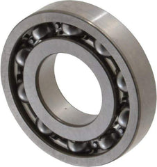 SKF - 5/8" Bore Diam, 1-3/8" OD, Open Deep Groove Radial Ball Bearing - 9/32" Wide, 1 Row, Round Bore, 731 Lb Static Capacity, 1,360 Lb Dynamic Capacity - Industrial Tool & Supply