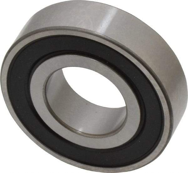 SKF - 3/4" Bore Diam, 1-5/8" OD, Double Seal Deep Groove Radial Ball Bearing - 7/16" Wide, 1 Row, Round Bore, 1,150 Lb Static Capacity, 2,100 Lb Dynamic Capacity - Industrial Tool & Supply