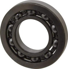 SKF - 1" Bore Diam, 2" OD, Open Deep Groove Radial Ball Bearing - 3/8" Wide, 1 Row, Round Bore, 1,350 Lb Static Capacity, 2,270 Lb Dynamic Capacity - Industrial Tool & Supply