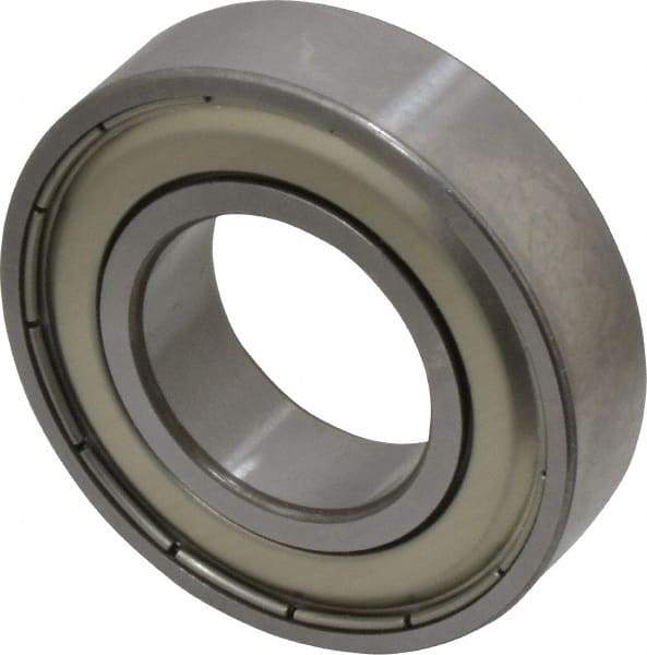 SKF - 1" Bore Diam, 2" OD, Double Shield Deep Groove Radial Ball Bearing - 1/2" Wide, 1 Row, Round Bore, 1,350 Lb Static Capacity, 2,270 Lb Dynamic Capacity - Industrial Tool & Supply