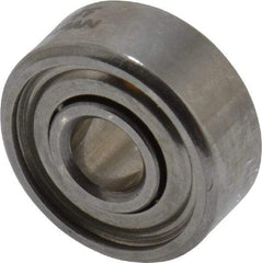SKF - 1/8" Bore Diam, 3/8" OD, Double Shield Deep Groove Radial Ball Bearing - 5/32" Wide, 1 Row, Round Bore, 27 Lb Static Capacity, 70 Lb Dynamic Capacity - Industrial Tool & Supply