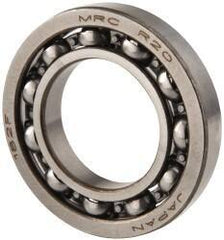 SKF - 1-1/4" Bore Diam, 2-1/4" OD, Open Deep Groove Radial Ball Bearing - 3/8" Wide, 1 Row, Round Bore, 2,090 Lb Static Capacity, 3,150 Lb Dynamic Capacity - Industrial Tool & Supply