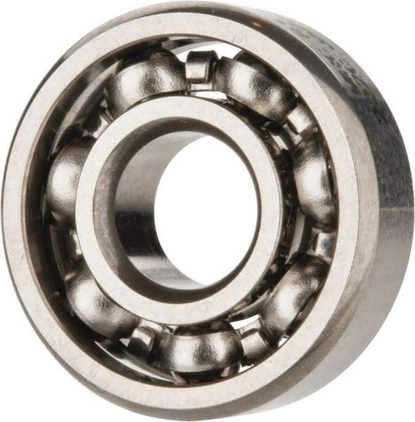 SKF - 3/16" Bore Diam, 1/2" OD, Open Deep Groove Radial Ball Bearing - 5/32" Wide, 1 Row, Round Bore, 110 Lb Static Capacity, 215 Lb Dynamic Capacity - Industrial Tool & Supply