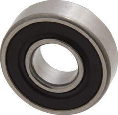 SKF - 1/4" Bore Diam, 5/8" OD, Double Seal Deep Groove Radial Ball Bearing - 0.196" Wide, 1 Row, Round Bore, 139 Lb Static Capacity, 332 Lb Dynamic Capacity - Industrial Tool & Supply