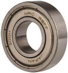 SKF - 1/2" Bore Diam, 1-1/8" OD, Double Shield Deep Groove Radial Ball Bearing - 5/16" Wide, 1 Row, Round Bore, 540 Lb Static Capacity, 1,140 Lb Dynamic Capacity - Industrial Tool & Supply