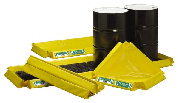Enpac - Spill Pallets, Platforms, Sumps & Basins Number of Drums: 6 Sump Capacity (Gal.): 60.00 - Industrial Tool & Supply