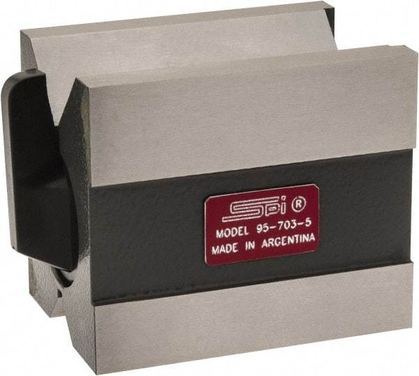 SPI - 0.19 to 1-3/4" Capacity, 90° Angle, Hardened Steel V-Block - 2-3/4" Long x 2" Wide x 2-3/8" High, Sold as Individual - Industrial Tool & Supply