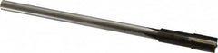 Made in USA - 0.3151 to 0.347" Diam, 9/32" Diam Shank, 1-1/2" Flute, Semi Finish Semi Ground Chucking Reamer - Industrial Tool & Supply