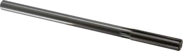 Made in USA - 1/2" Carbide-Tipped 6 Flute Chucking Reamer - Straight Flute, 2" Straight Shank, 2" Flute Length, 8" OAL - Industrial Tool & Supply