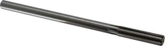 Made in USA - 1/2" Carbide-Tipped 6 Flute Chucking Reamer - Straight Flute, 2" Straight Shank, 2" Flute Length, 8" OAL - Industrial Tool & Supply