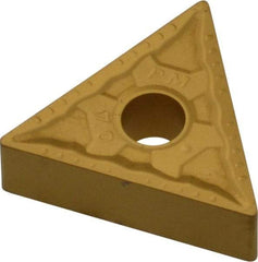 Interstate - TNMG331 Grade TCN55 Carbide Turning Insert - TiN Finish, 60° Triangle, 3/8" Inscr Circle, 3/16" Thick, 1/64" Corner Radius - Industrial Tool & Supply