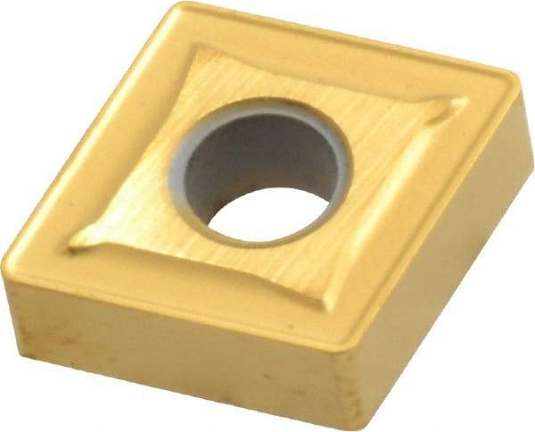 Interstate - CNMG432 Grade TCN55 Carbide Turning Insert - TiN Finish, 80° Diamond, 1/2" Inscr Circle, 3/16" Thick, 1/32" Corner Radius - Industrial Tool & Supply