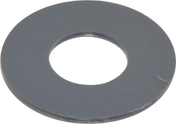 Made in USA - 1/2" Screw, Grade Gray PVC Standard Flat Washer - 0.562" ID x 1-1/4" OD, 0.062" Thick, Plain Finish - Industrial Tool & Supply