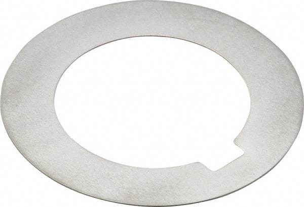 Made in USA - 0.078" Long x 3/16" Wide Notch, 0.01" Thick Internal Notched Washer - 301-304 Stainless Steel, 7/8" ID, 1-3/8" OD - Industrial Tool & Supply