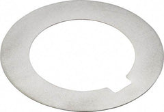 Made in USA - 0.078" Long x 3/16" Wide Notch, 0.01" Thick Internal Notched Washer - 301-304 Stainless Steel, 7/8" ID, 1-3/8" OD - Industrial Tool & Supply