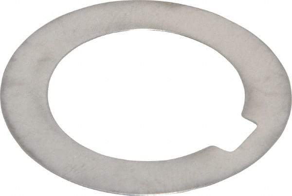 Made in USA - 3/32" Long x 1/4" Wide Notch, 0.01" Thick Internal Notched Washer - 301-304 Stainless Steel, 1" ID, 1-1/2" OD - Industrial Tool & Supply