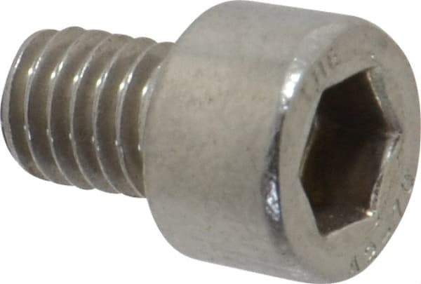 Value Collection - M6x1.00 Metric Coarse Hex Socket Drive, Socket Cap Screw - Grade 18-8 & Austenitic A2 Stainless Steel, Uncoated, Fully Threaded, 8mm Length Under Head - Industrial Tool & Supply