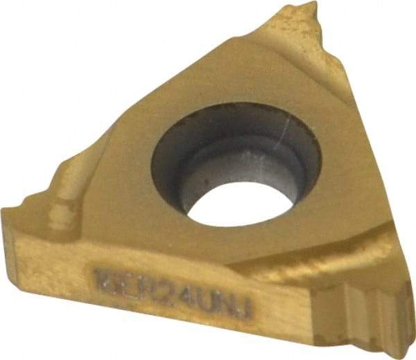 Seco - 16ER External Right Hand 24 UNJ Laydown Threading Insert - Grade CP500, TiAlN/TiN Coated Carbide - Industrial Tool & Supply