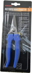 Value Collection - 3" LOC, 7-1/2" OAL Light Duty Shears - Ambidextrous, Plastic Straight Handle, For General Purpose Use - Industrial Tool & Supply