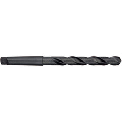Titan USA - Taper Shank Drill Bits; Drill Bit Size (Inch): 17/32 ; Drill Bit Size (Decimal Inch): 0.5313 ; Drill Point Angle: 118 ; Shank Taper Designation: 2MT ; Drill Bit Material: High Speed Steel ; Drill Bit Finish/Coating: Black Oxide - Exact Industrial Supply