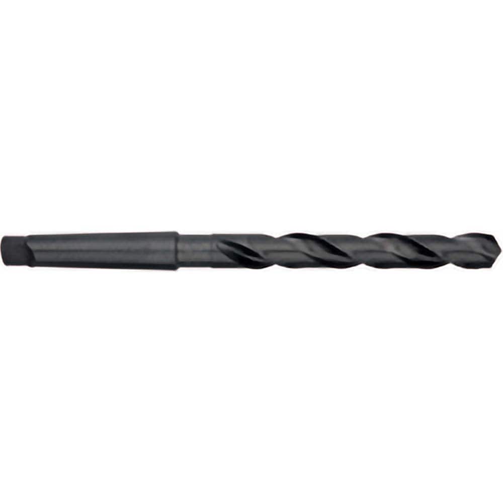 Titan USA - Taper Shank Drill Bits; Drill Bit Size (Inch): 33/64 ; Drill Bit Size (Decimal Inch): 0.5156 ; Drill Point Angle: 118 ; Shank Taper Designation: 2MT ; Drill Bit Material: High Speed Steel ; Drill Bit Finish/Coating: Black Oxide - Exact Industrial Supply