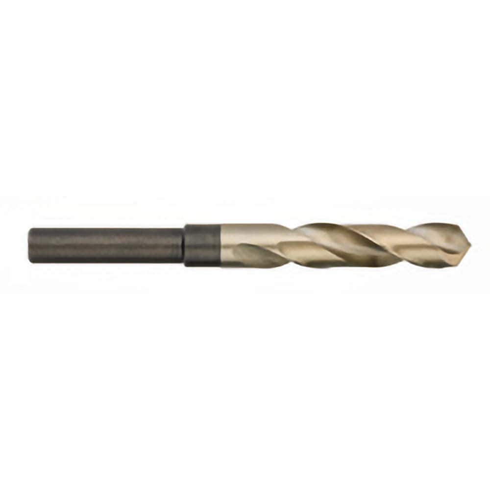 Titan USA - 5/8" 135° 1/2" Shank Uncoated Cobalt Silver & Deming Reduced Shank Drill Bit - Exact Industrial Supply