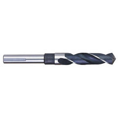 Titan USA - 63/64" 118° 1/2" Shank Uncoated High Speed Steel Silver & Deming Reduced Shank Drill Bit - Exact Industrial Supply