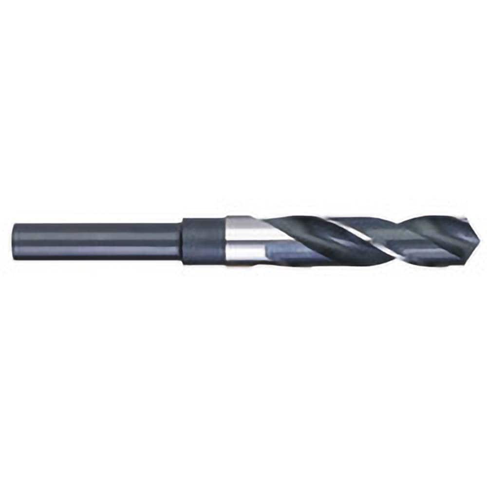 Titan USA - 27/32" 118° 1/2" Shank Uncoated High Speed Steel Silver & Deming Reduced Shank Drill Bit - Exact Industrial Supply