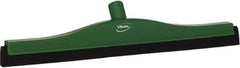 Vikan - 20" Foam Rubber Blade Bench Squeegee - Double Edge, Green, Plastic Holder - Industrial Tool & Supply