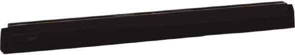 Vikan - 20" Foam Rubber Blade Squeegee Refill - Double Edge, Black, Plastic Holder - Industrial Tool & Supply