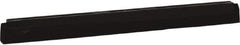 Vikan - 20" Foam Rubber Blade Squeegee Refill - Double Edge, Black, Plastic Holder - Industrial Tool & Supply