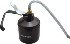 PRO-LUBE - 500 mL Capcity, 9" Long Flexible Spout, Lever-Type Oiler - Steel Pump, Steel Body, Powder Coated - Industrial Tool & Supply