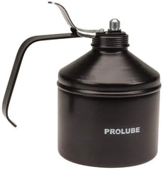 PRO-LUBE - 1,000 mL Capcity, 9" Long Rigid Spout, Lever-Type Oiler - Steel Pump, Steel Body, Powder Coated - Industrial Tool & Supply