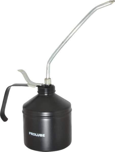 PRO-LUBE - 1,000 mL Capcity, 9" Long Rigid Spout, Lever-Type Oiler - Steel Pump, Steel Body, Powder Coated - Industrial Tool & Supply